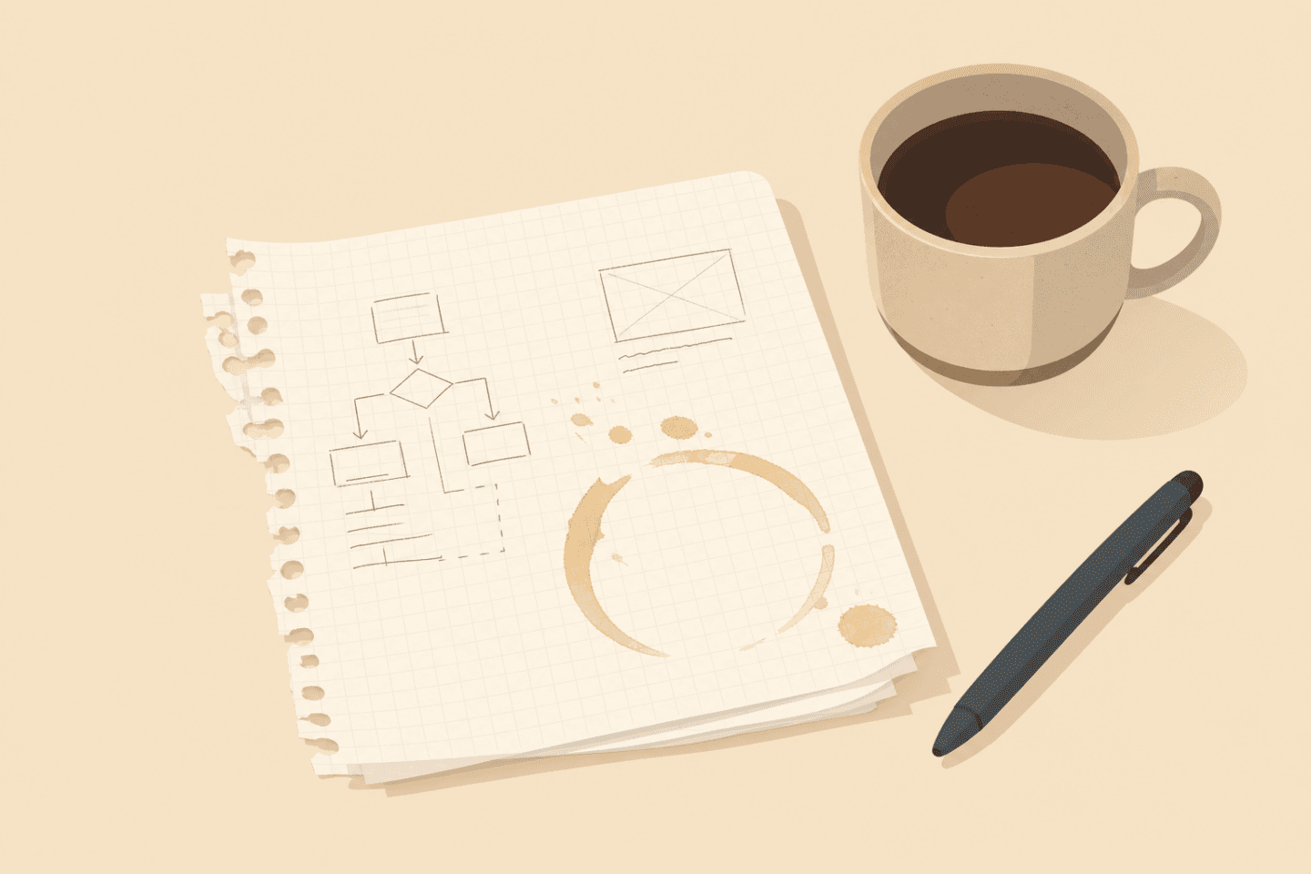 Boston coffee notebook
