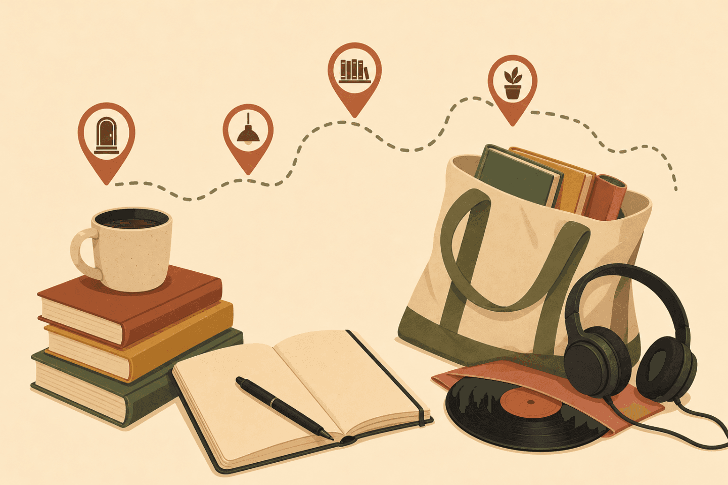 Sebos e livrarias da minha rota