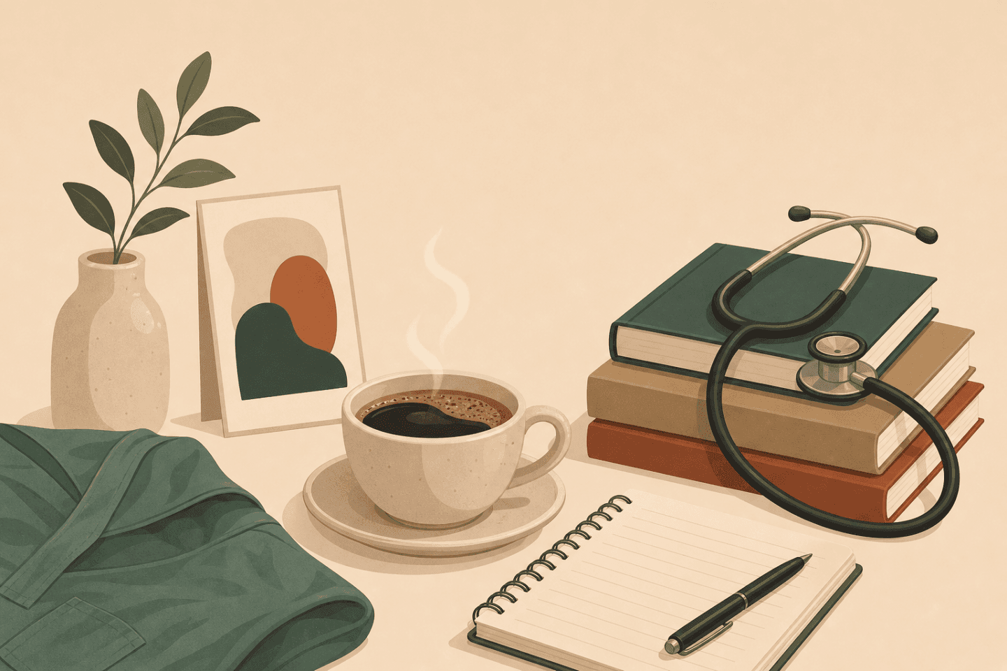 Coffee to survive the shift.