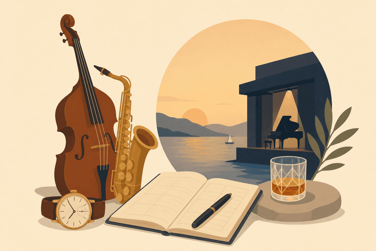 My jazz evenings by the lake