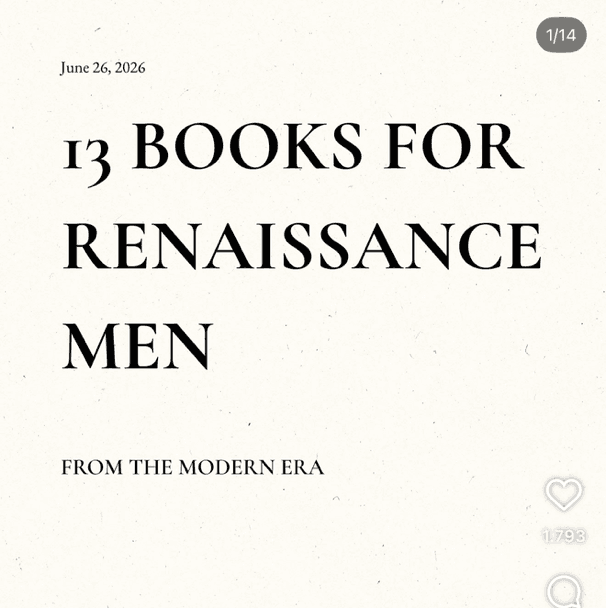 Books (for Renaissance)