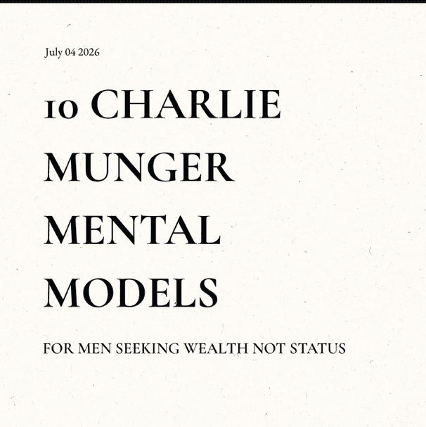 Charlie Munger (Mental Models)