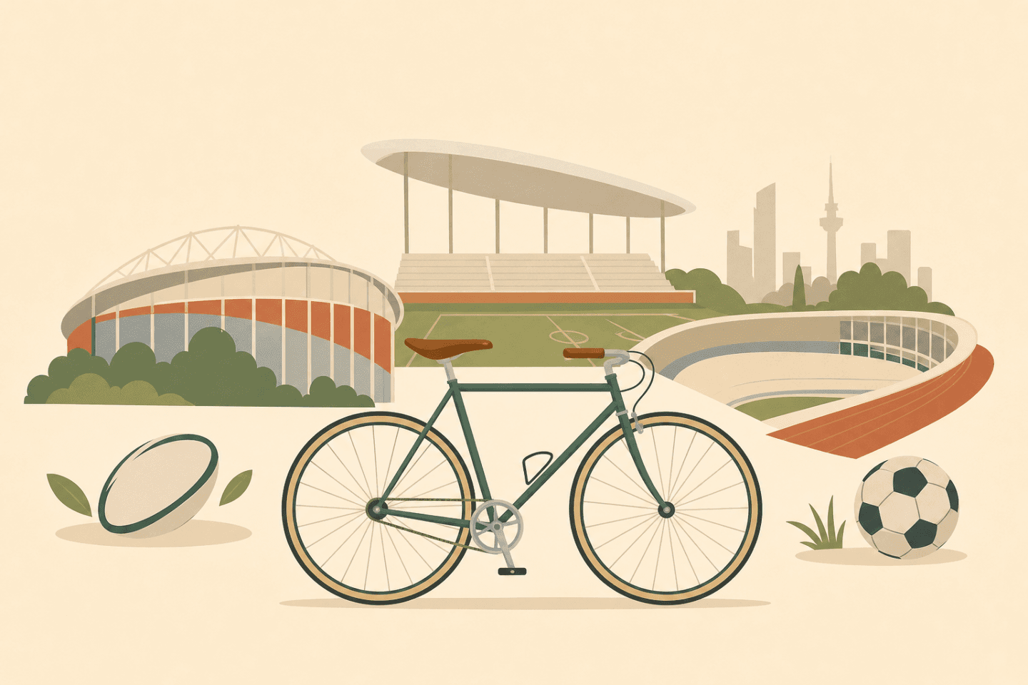 Estadios que piso en bici