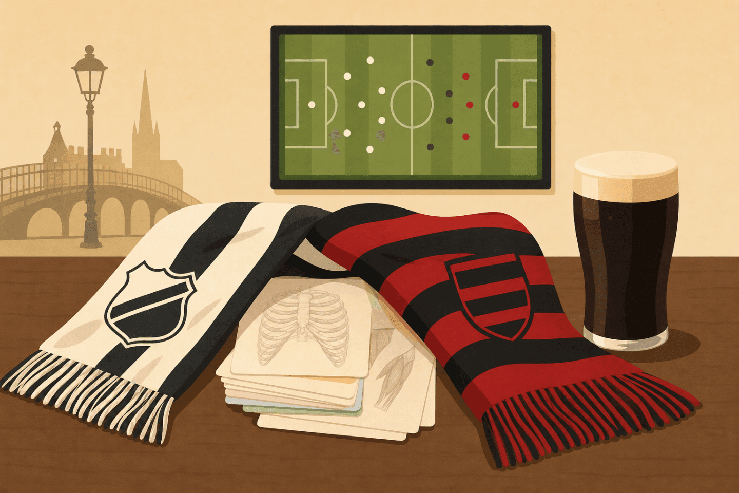 Where I watched Santos vs Flamengo in Dublin