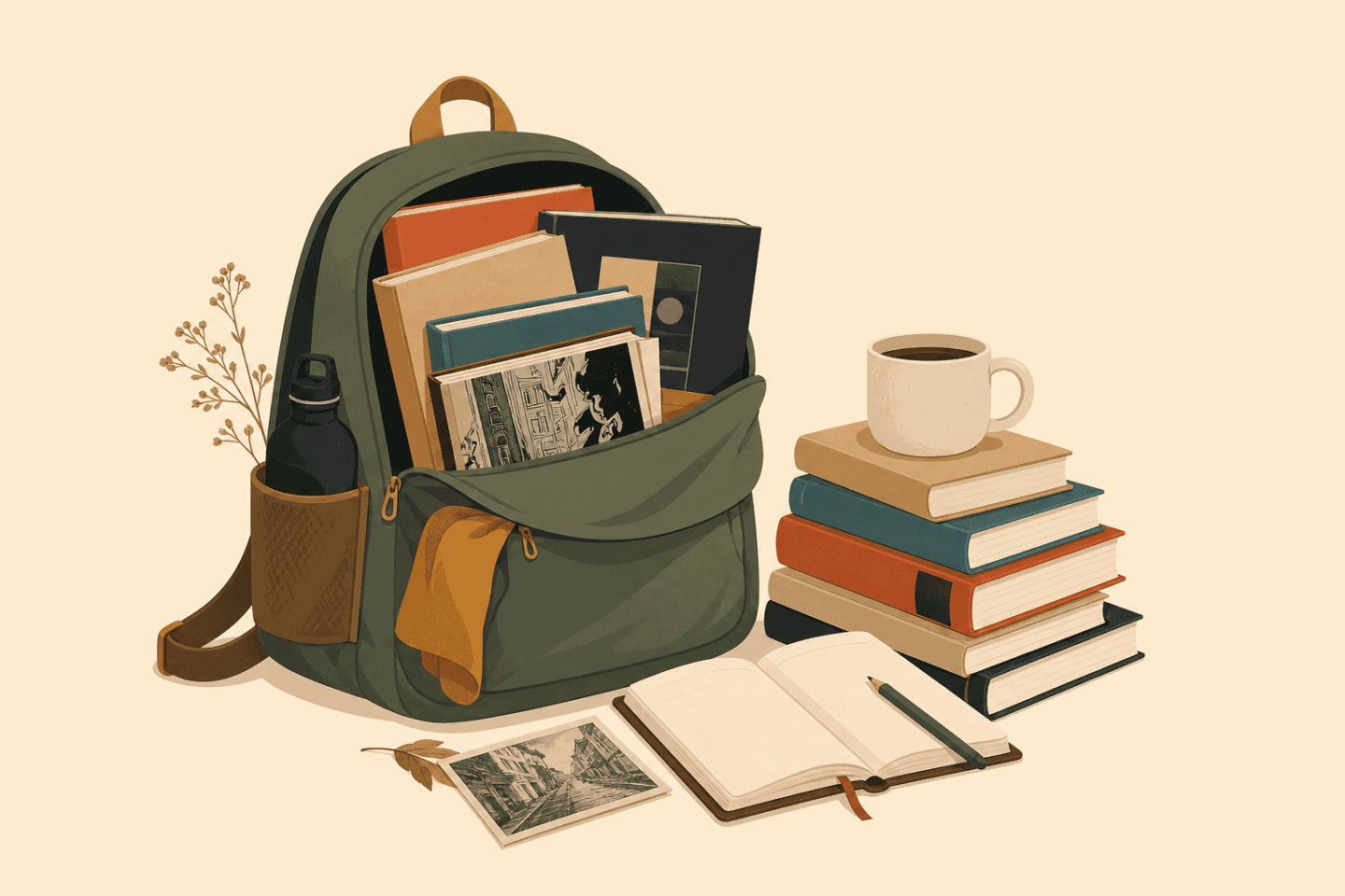 Livros que moram na minha mochila