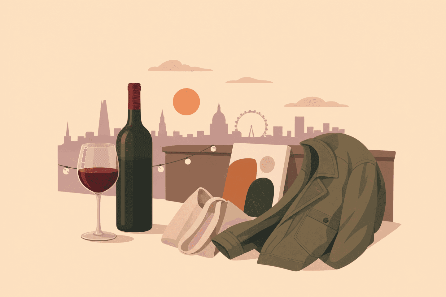 Rooftop and gallery wine spots