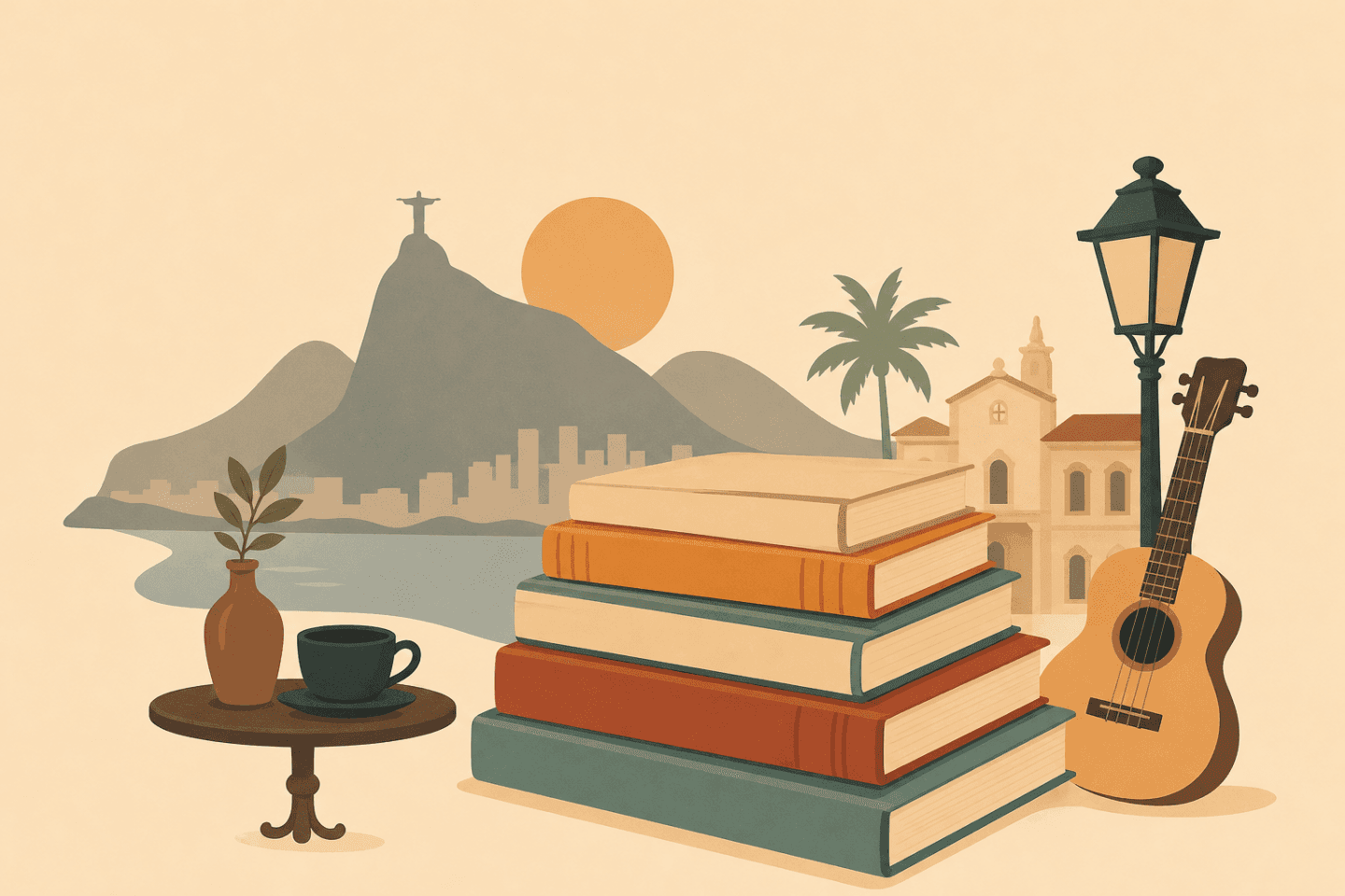 Books from Rio that I keep with me.