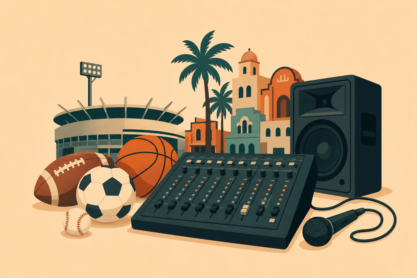 Game day spots I run sound at