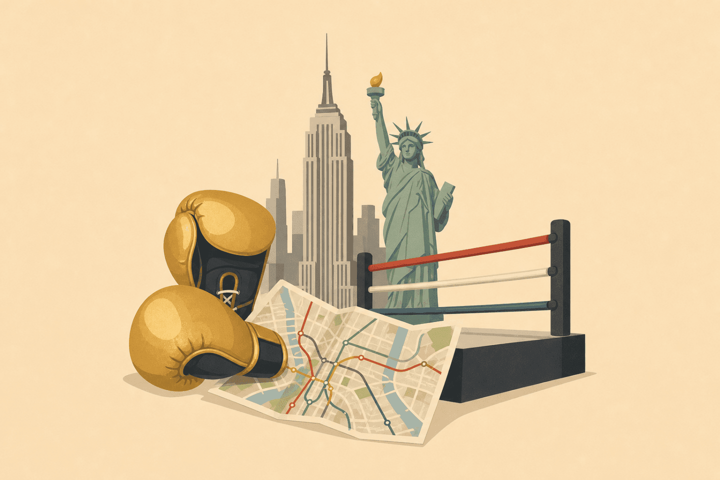 Oscar De La Hoya spots in NYC