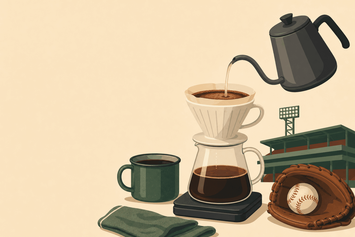 Pour-overs before first pitch