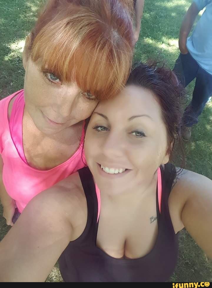 Mandy's big cum breasts in her pink and black bra
