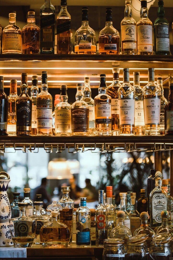 Bourbons that I keep in the bar
