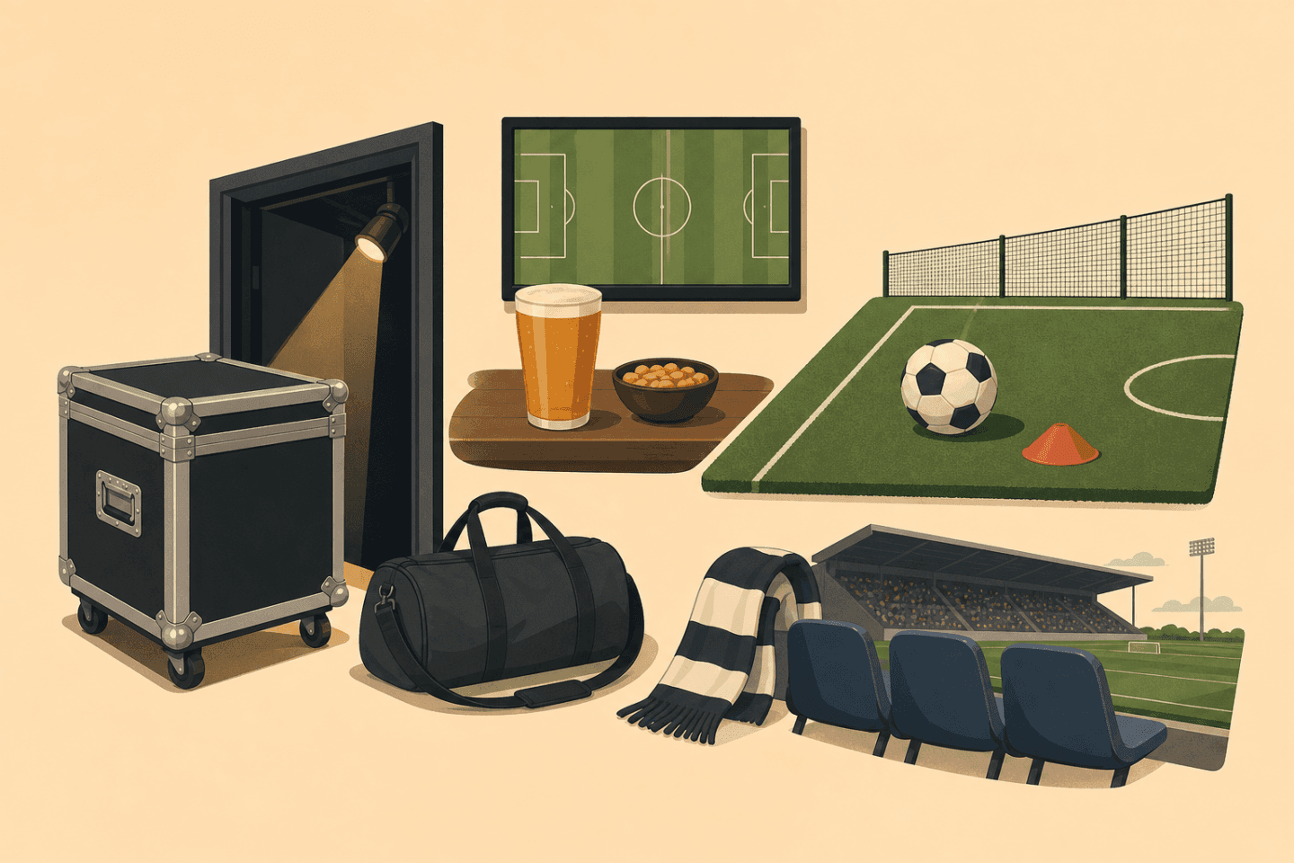 My pitch and match-day spots