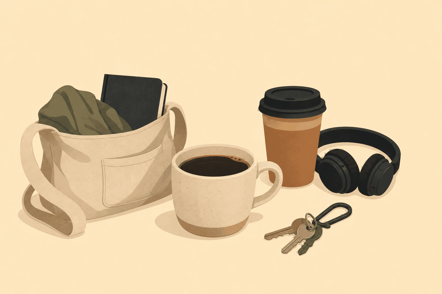 Coffee stops between shows