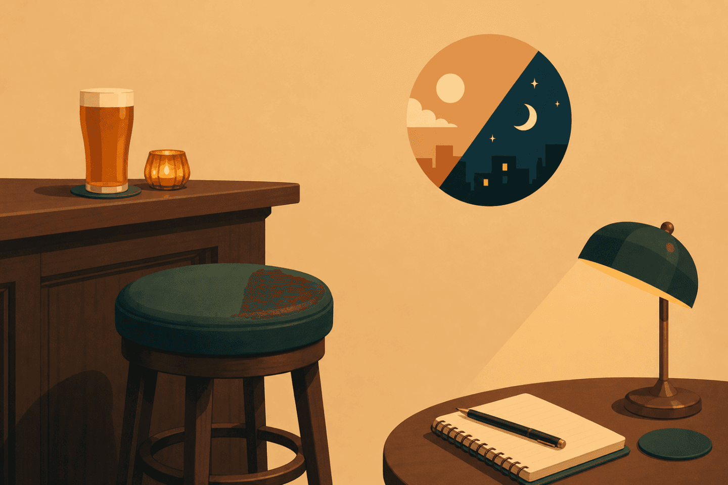 Quiet pub stools