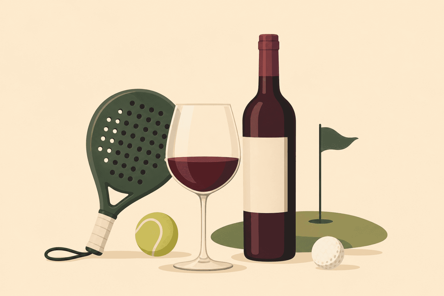 Deporte entre vinos