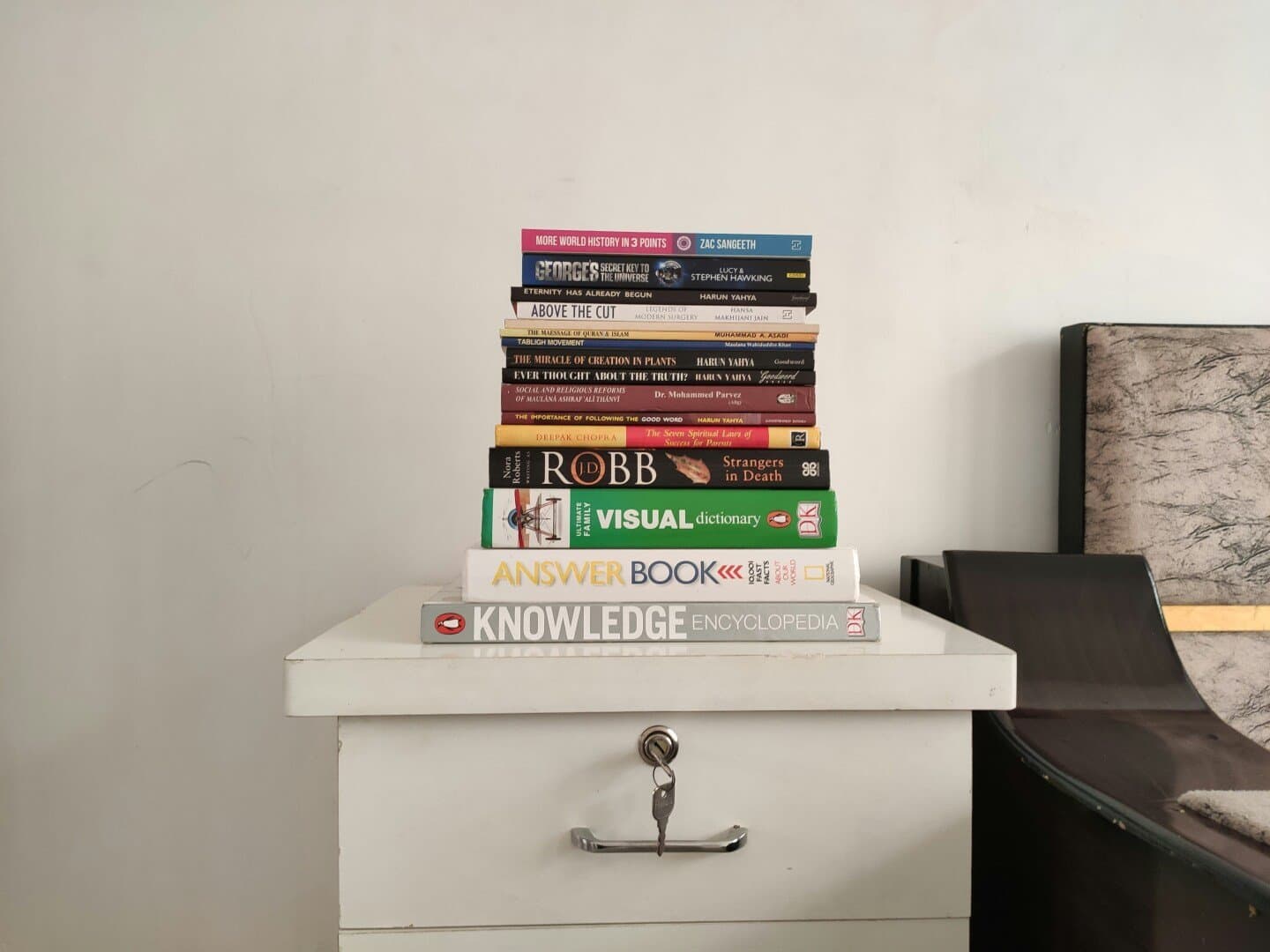 Nightstand Chaos Pile