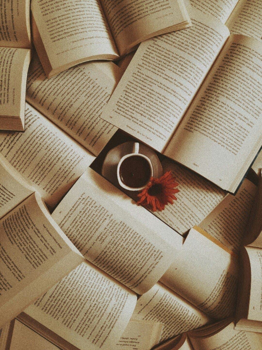Books and coffee of survival