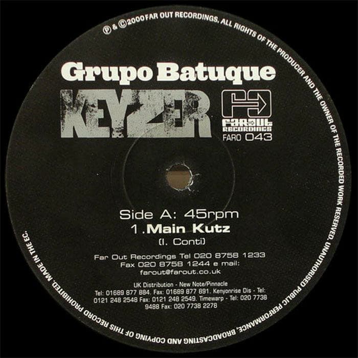 Grupo Batuque  -  Keyzer (Kenny Dope Main Kutz Remix, image 1 of 1