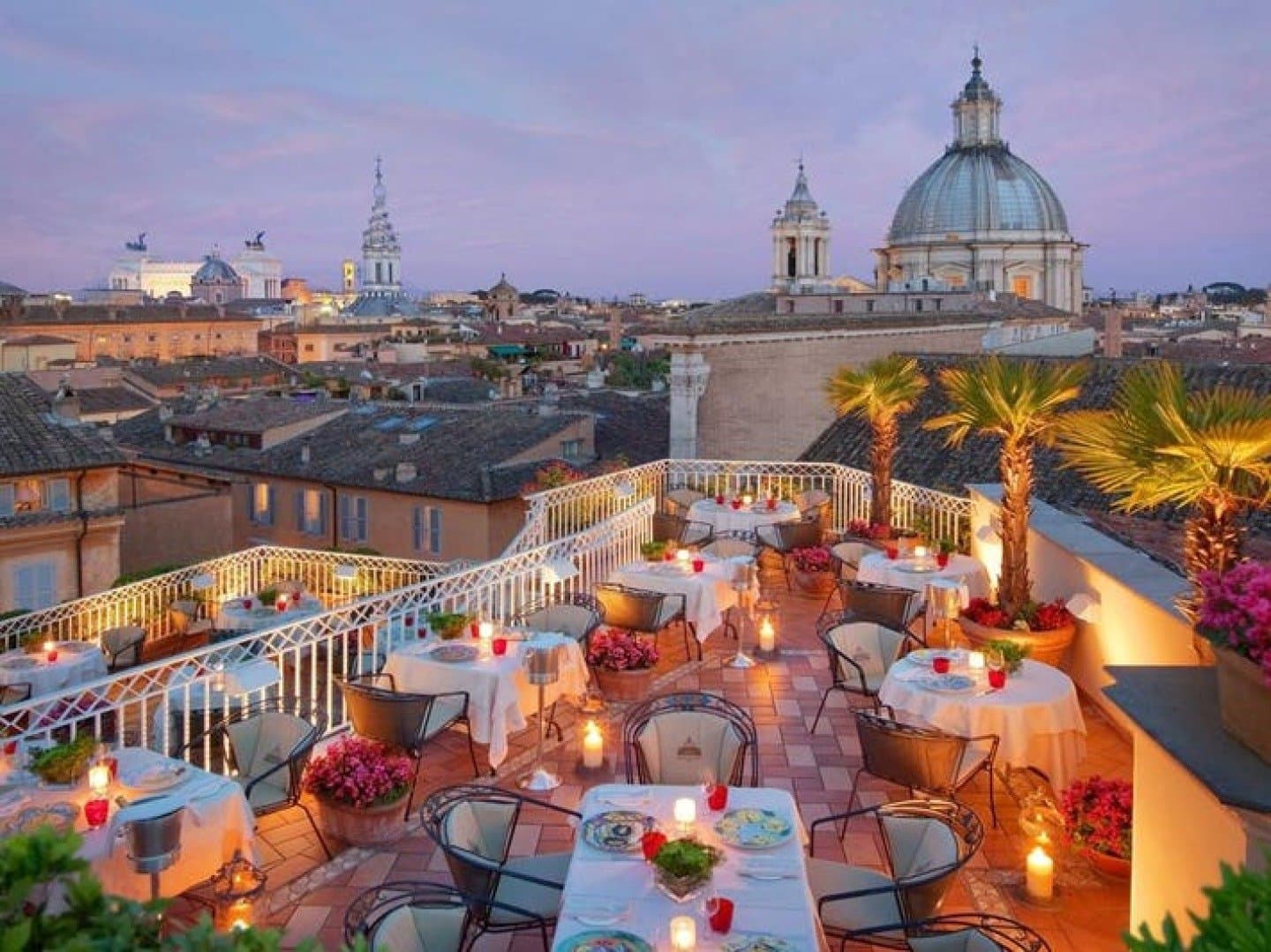 Dinner at a Rooftop Restaurant, image 1 of 1