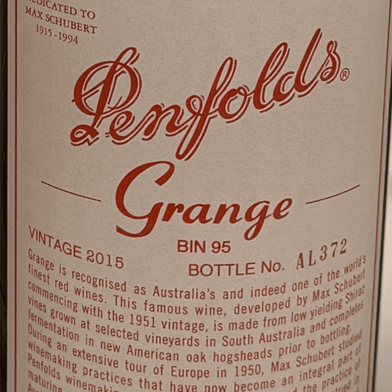 Penfolds Grange Bin95, image 1 of 1