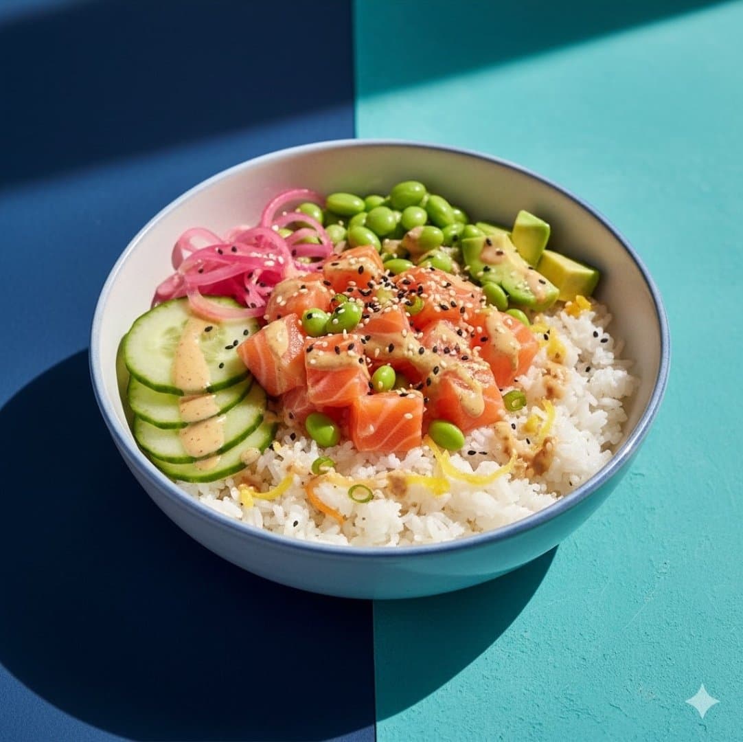 Poke de Salmão com Arroz Cítrico, image 1 of 1