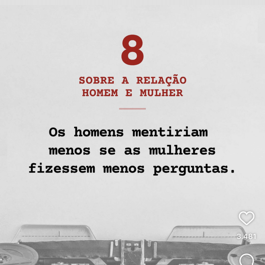 Os homens mentiriam menos se as mulheres fizessem menos perguntas, image 1 of 1