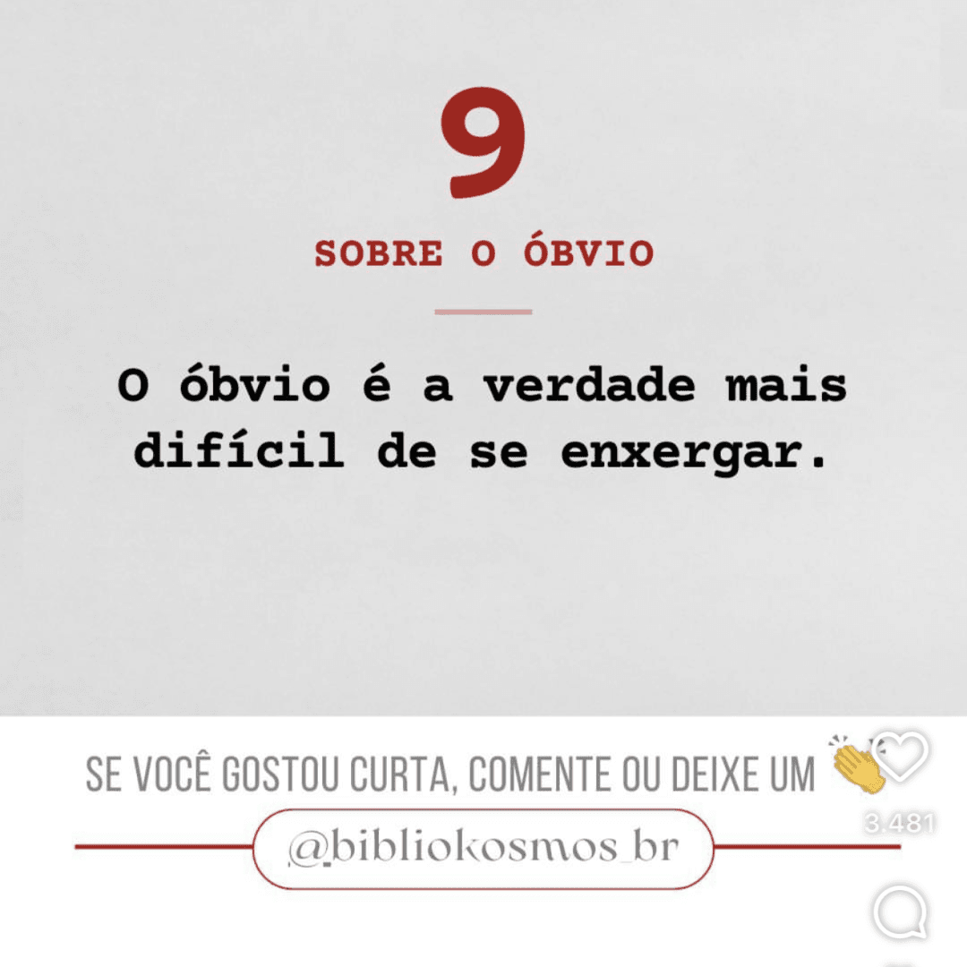O obvio é a verdade mais dificil de se enxergar, image 1 of 1