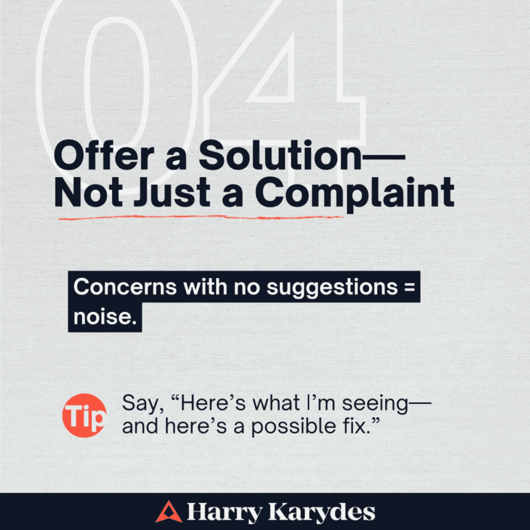 Offer a solution not just a complain, image 1 of 1
