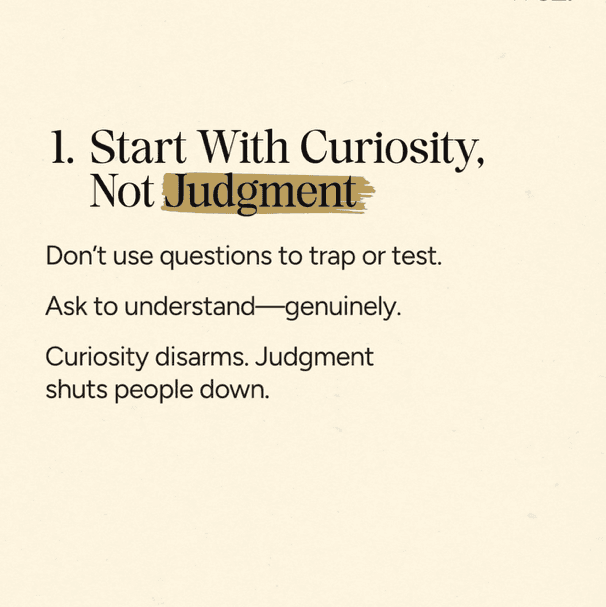 Start with curiosity, not judgement, image 1 of 1