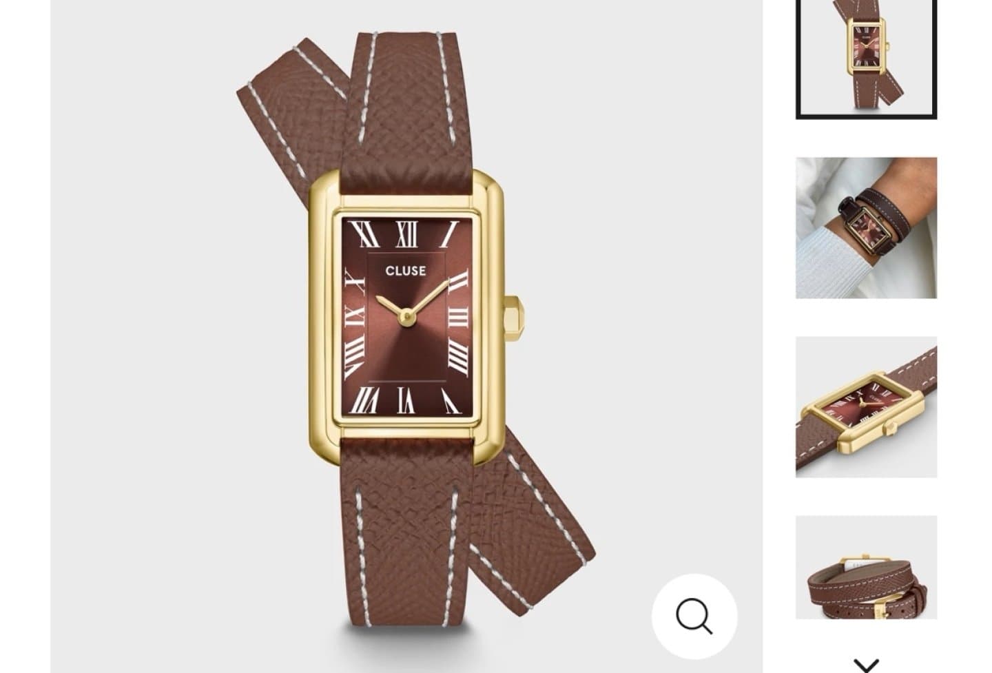 Montre CLUSE marron double bracelet, image 1 of 1