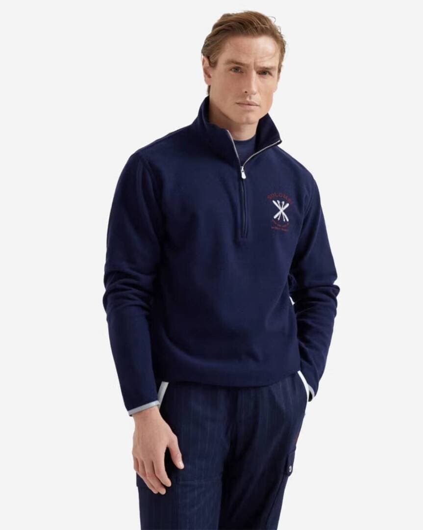 Brunello Cucinelli half-zip knit, image 1 of 1