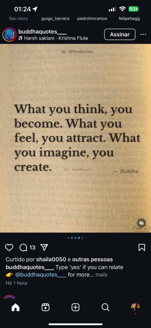 What you think, you become. What you feel, you attract. What you imagine, you create, image 1 of 1