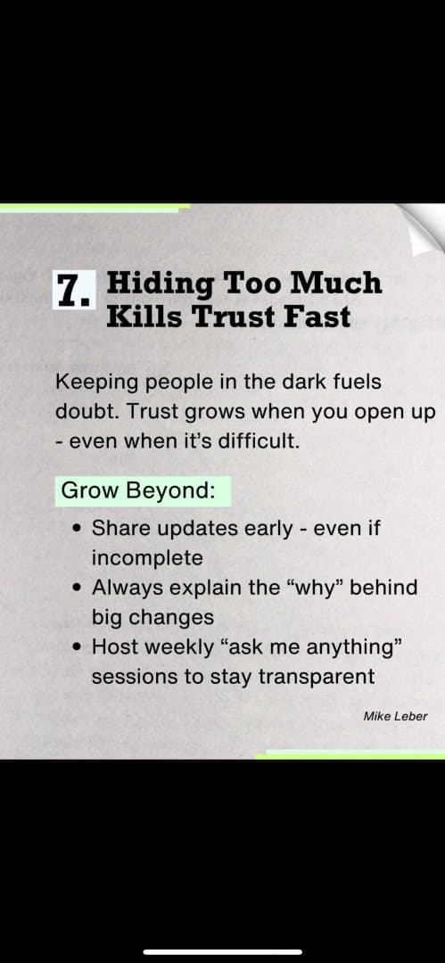 Hiding too much kills trust fast, image 1 of 1