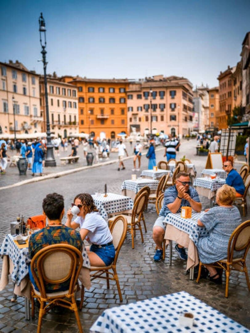 Coffee Break at a Café in Piazza Navona, image 1 of 1