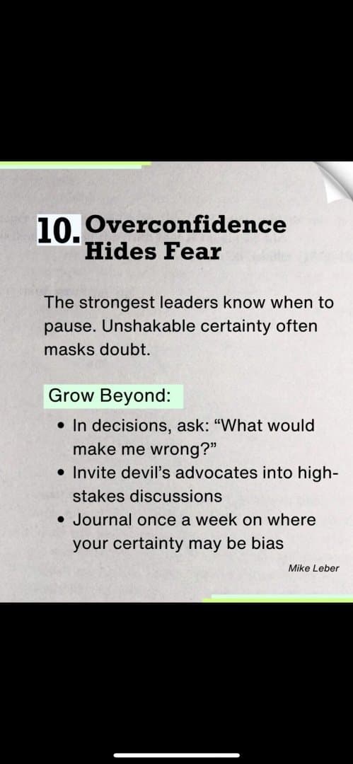 Overconfidence hides fear, image 1 of 1