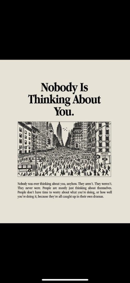 Nobody is thinking about you, image 1 of 1