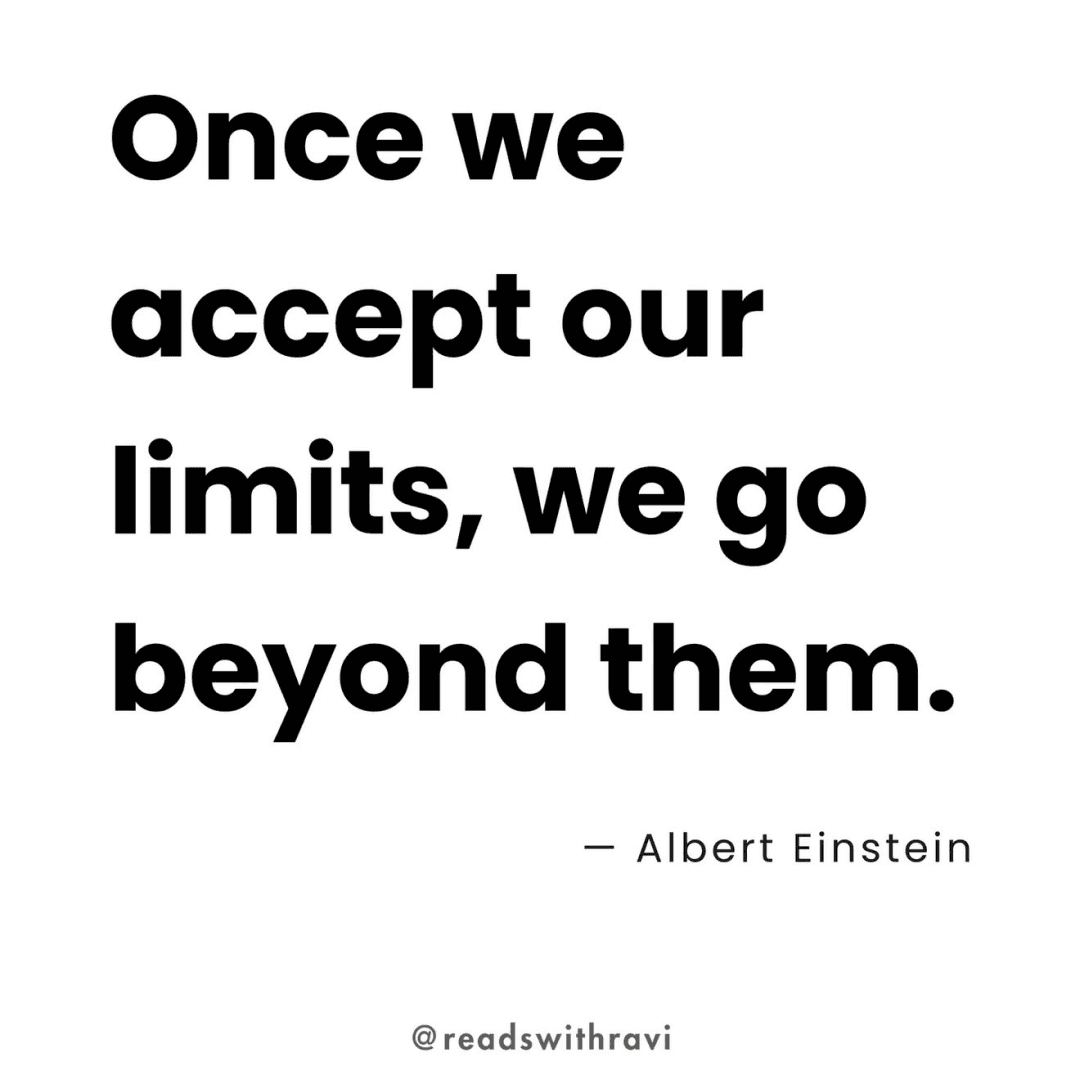 Once we accept our limits we go beyond them, image 1 of 1