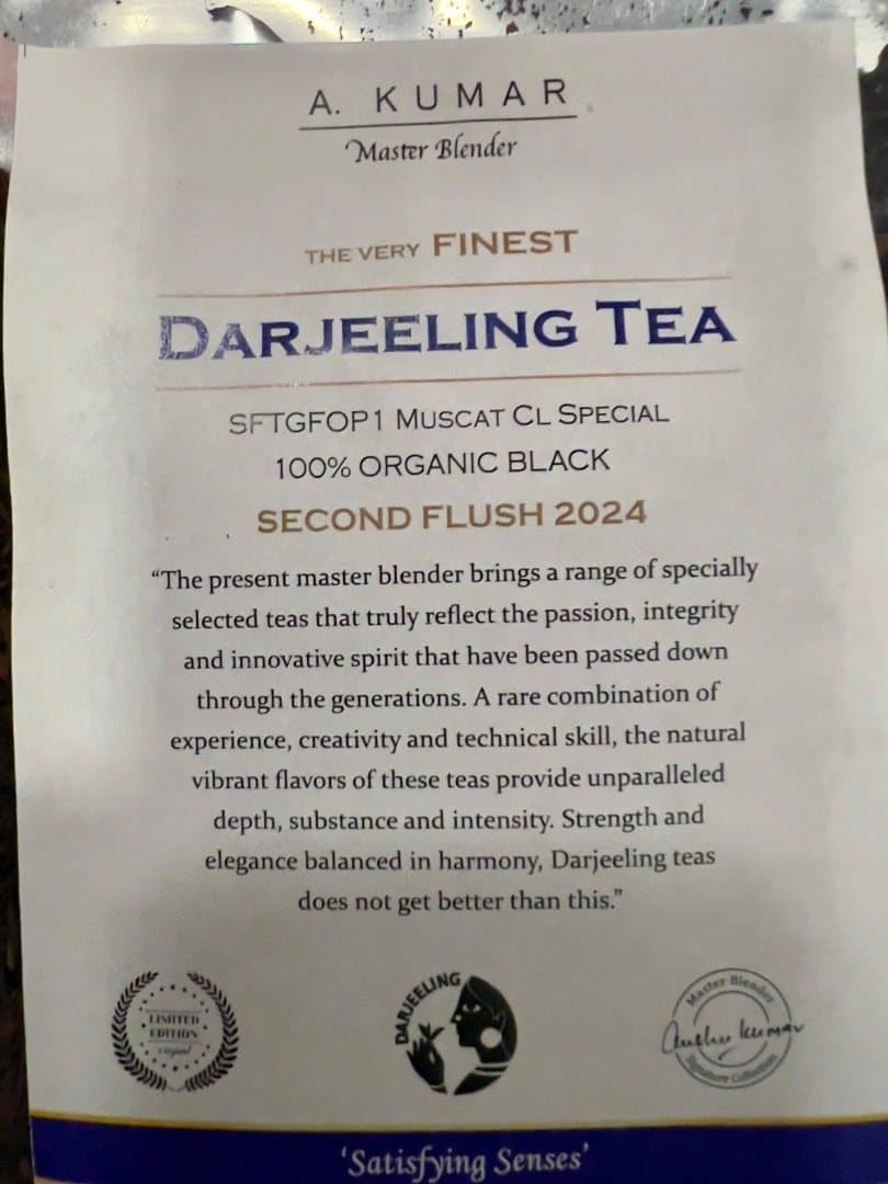 The Very Finest Darjeeling Tea Second Flush 2024, image 1 of 1