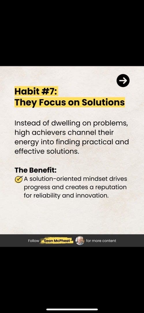 7. They Focus on Solutions, image 1 of 1