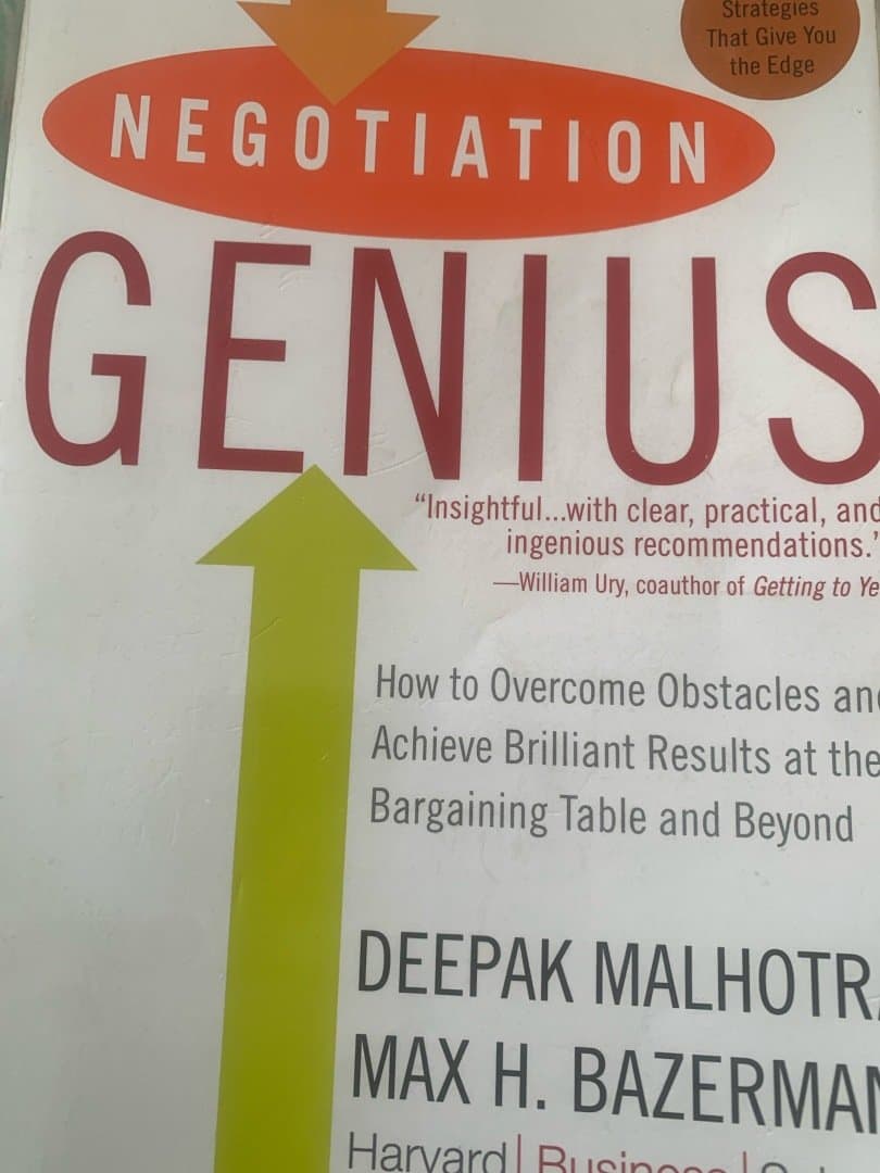 Negotiation Genius - Deepak Malhotra, image 1 of 1