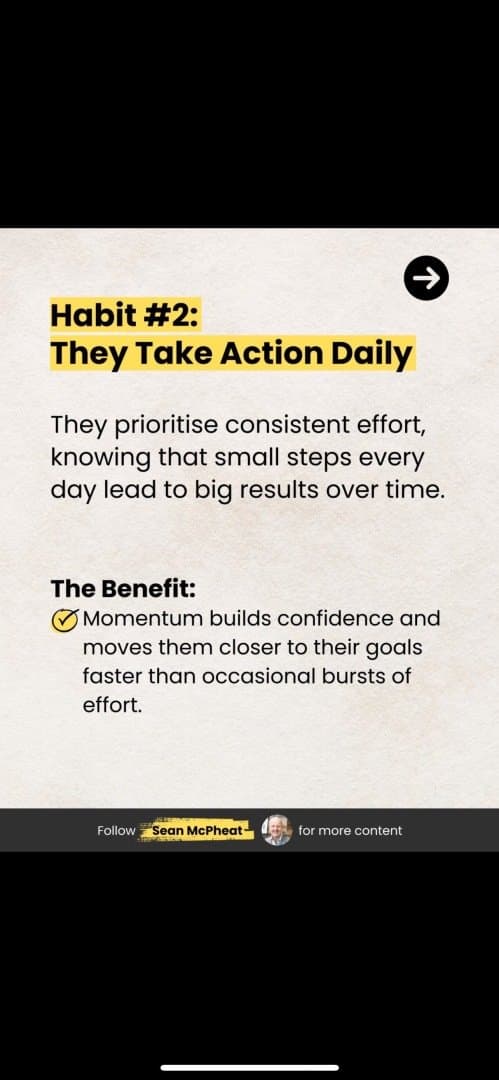 2. They Take Action Daily, image 1 of 1