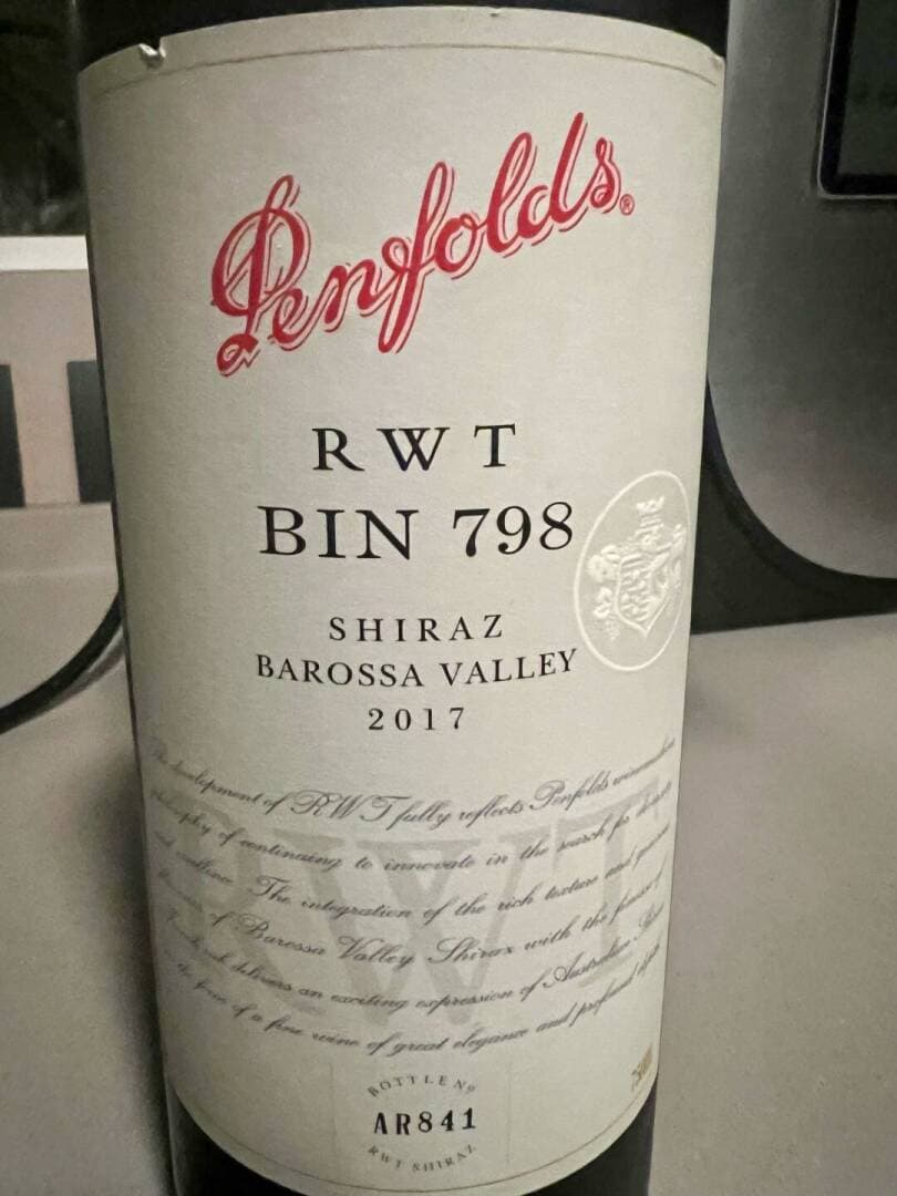RWT Bin798 Penfolds, image 1 of 1