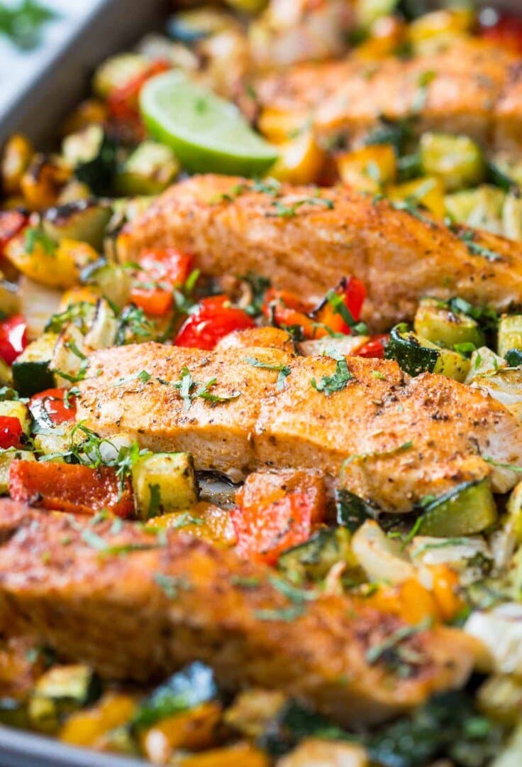 Baked Salmon with Vegetables, image 1 of 1