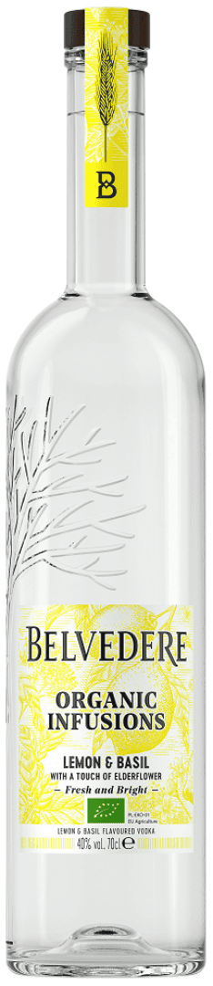 Belvedere Organic Lemon & Basil, image 1 of 1