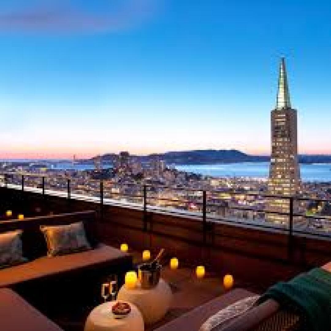 Nightcap at a Rooftop Bar with a View, image 1 of 1