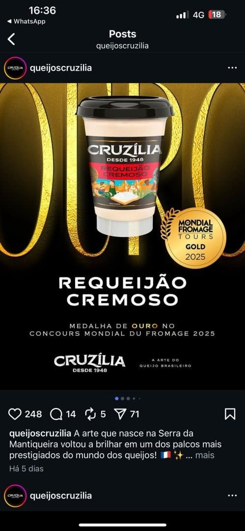 Cruzilia Requeijao Cremoso, image 1 of 1