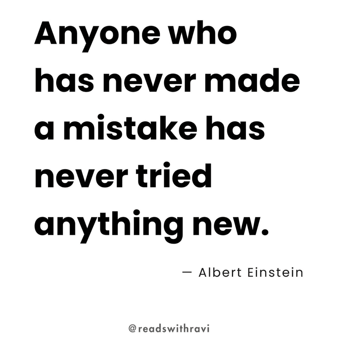 Anyone who has never made a mistake has never tried anything new, image 1 of 1