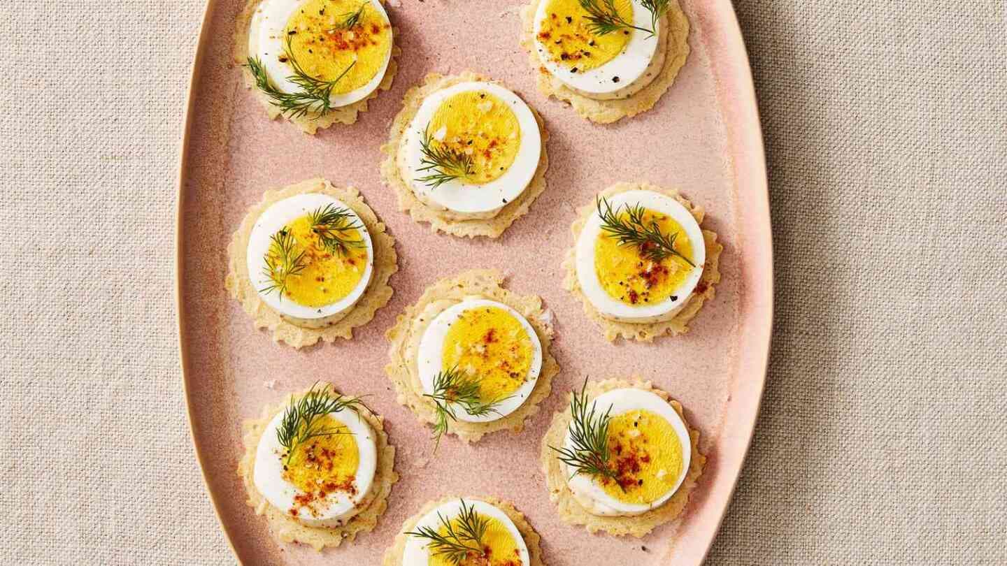 Hard-Boiled Egg and Crackers, image 1 of 1